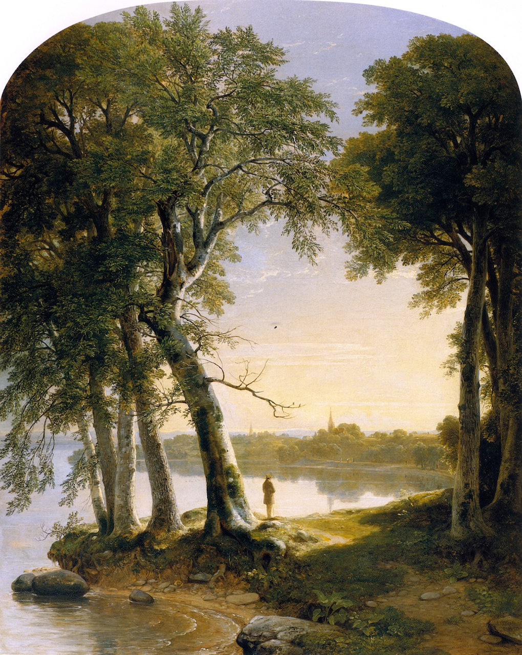 Early Morning at Cold Spring, vintage artwork by Asher Brown Durand, A3 (16x12") Poster Print