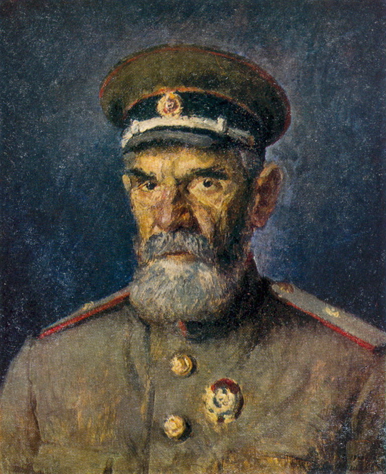 Portrait of Major-General A. R. Zlobin by Ilya Mashkov,16x12(A3) Poster