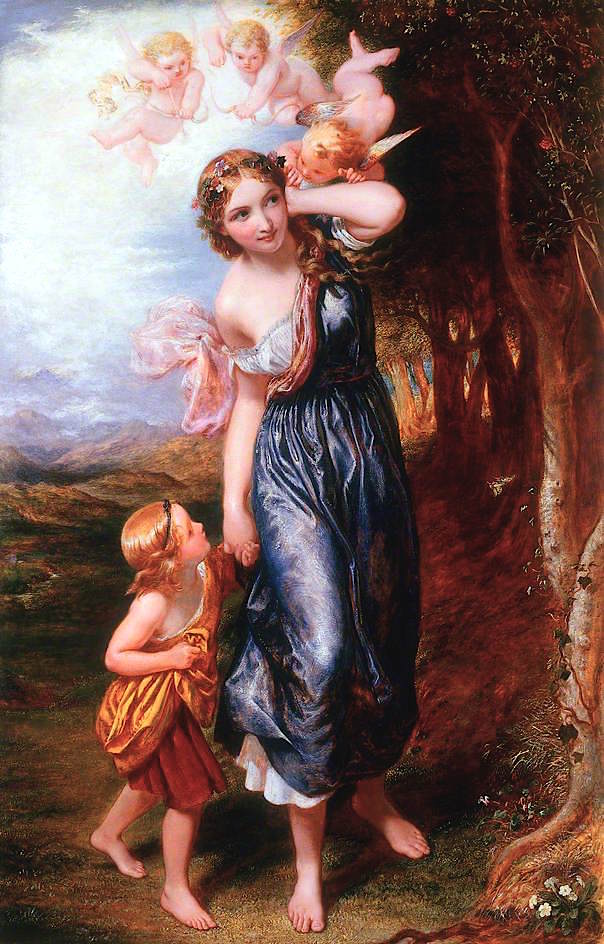 L'allegro, vintage artwork by Charles West Cope, A3 (16x12") Poster Print