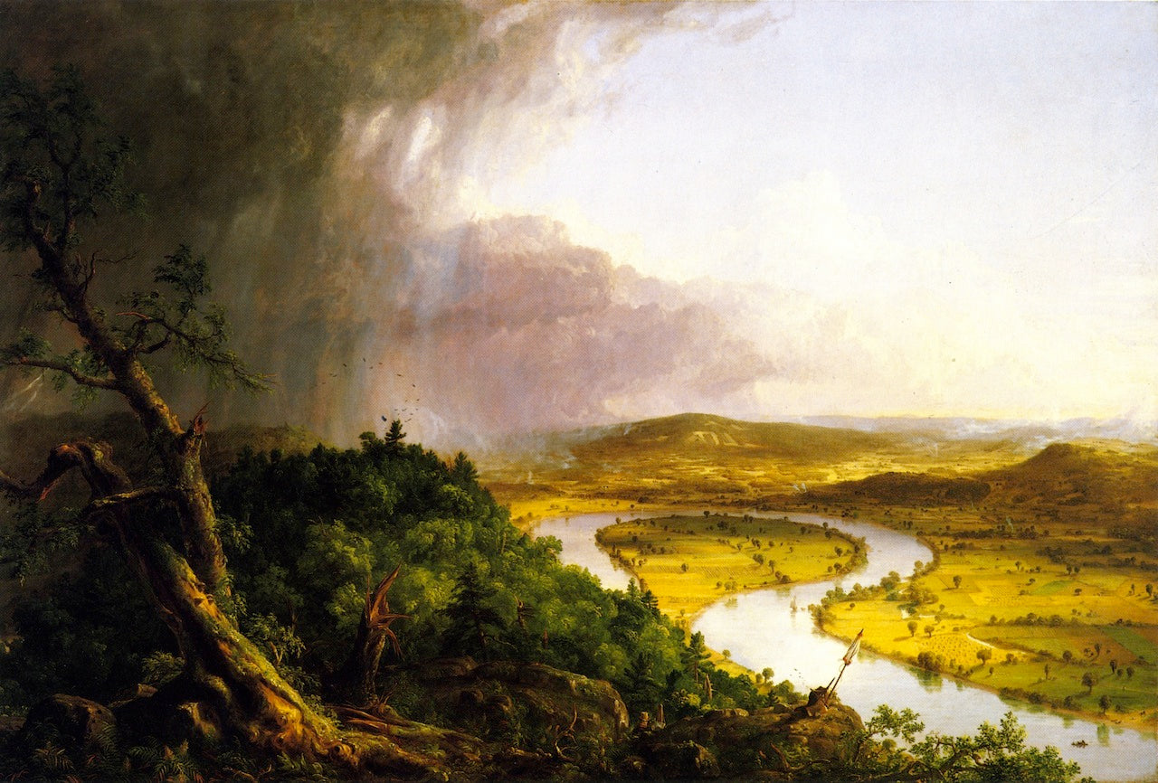 The Oxbow, vintage artwork by Thomas Cole, A3 (16x12") Poster Print