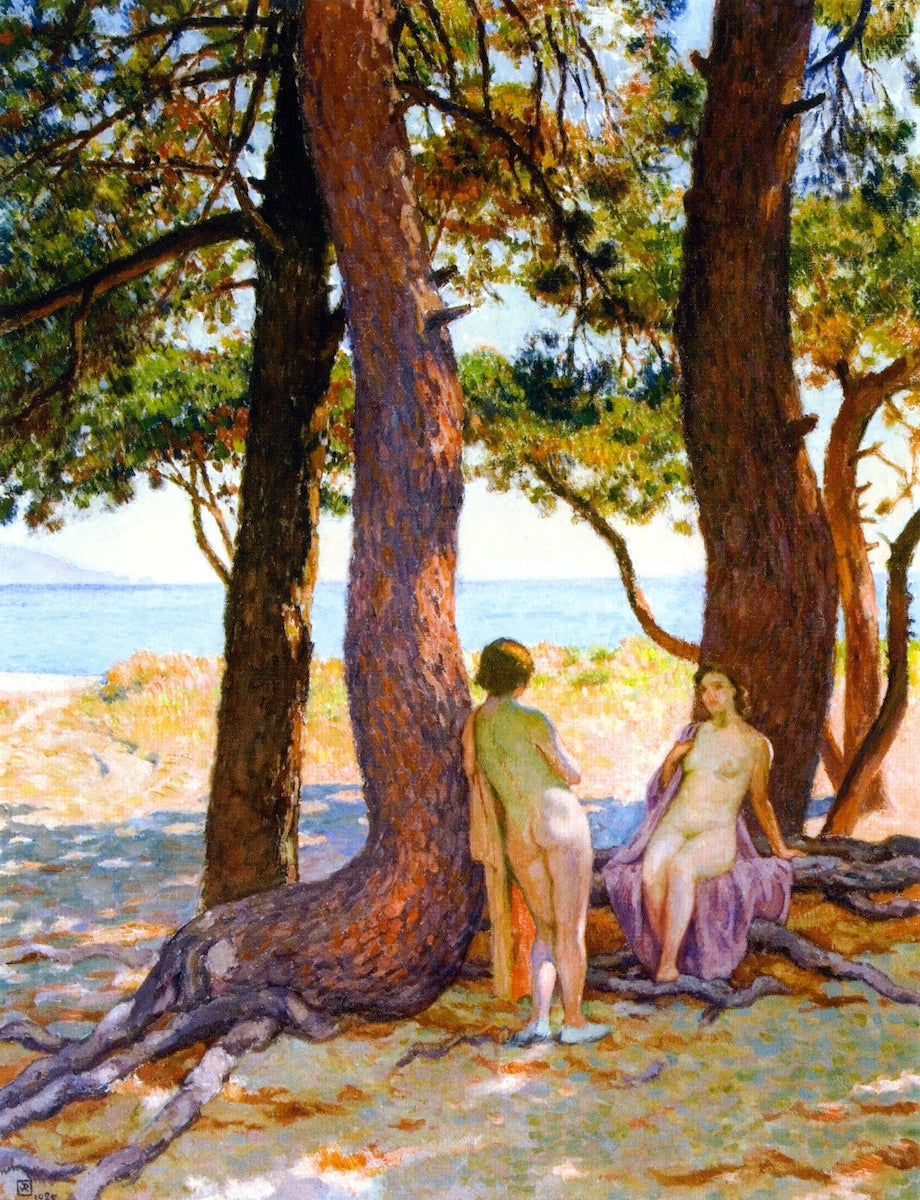Beneath the Large Pines by Theo van Rysselberghe,A3(16x12")Poster