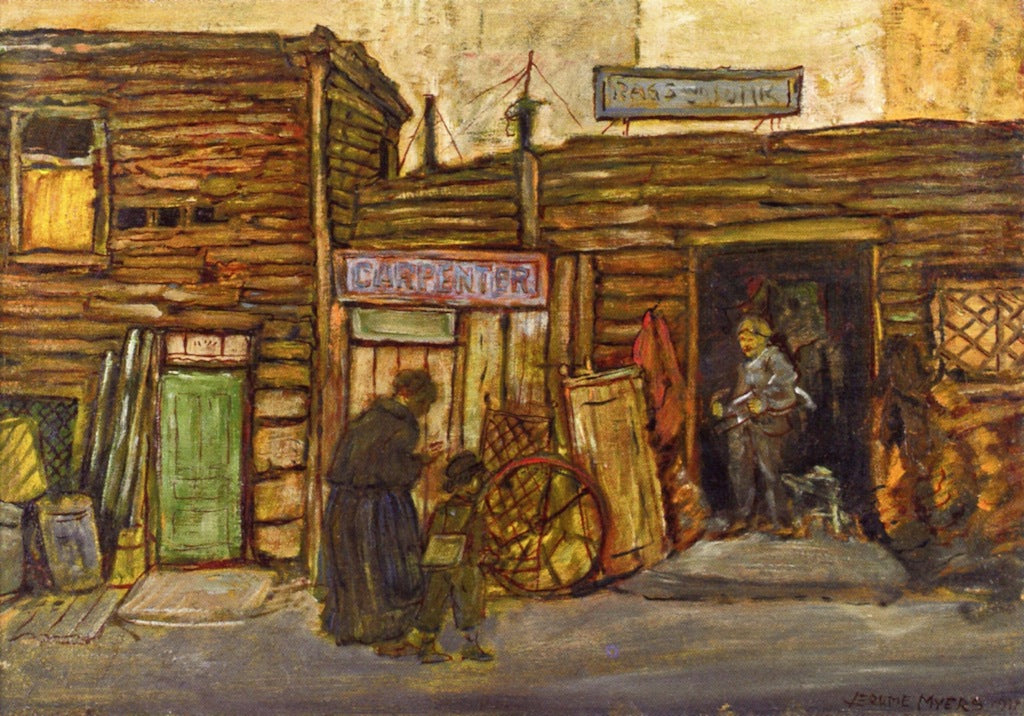 Vendor's Row by Jerome Myers,A3(16x12")Poster