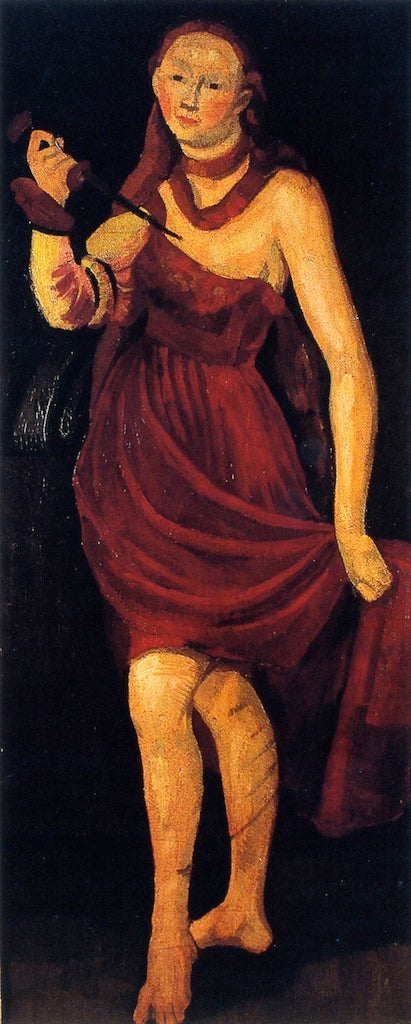 Lucrecia (after Cranach), vintage artwork by Roger de la Fresnaye, 12x8" (A4) Poster