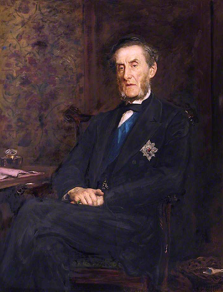 Anthony Ashley-Cooper, 7th Earl of Shaftesbury, President of the Bible Society, vintage artwork by Sir John Everett Millais, 12x8" (A4) Poster