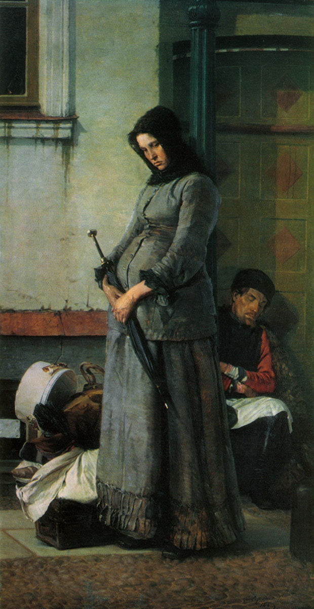 Kicked Out, vintage artwork by Nikolai Aleksandrovich Yaroshenko, 12x8" (A4) Poster