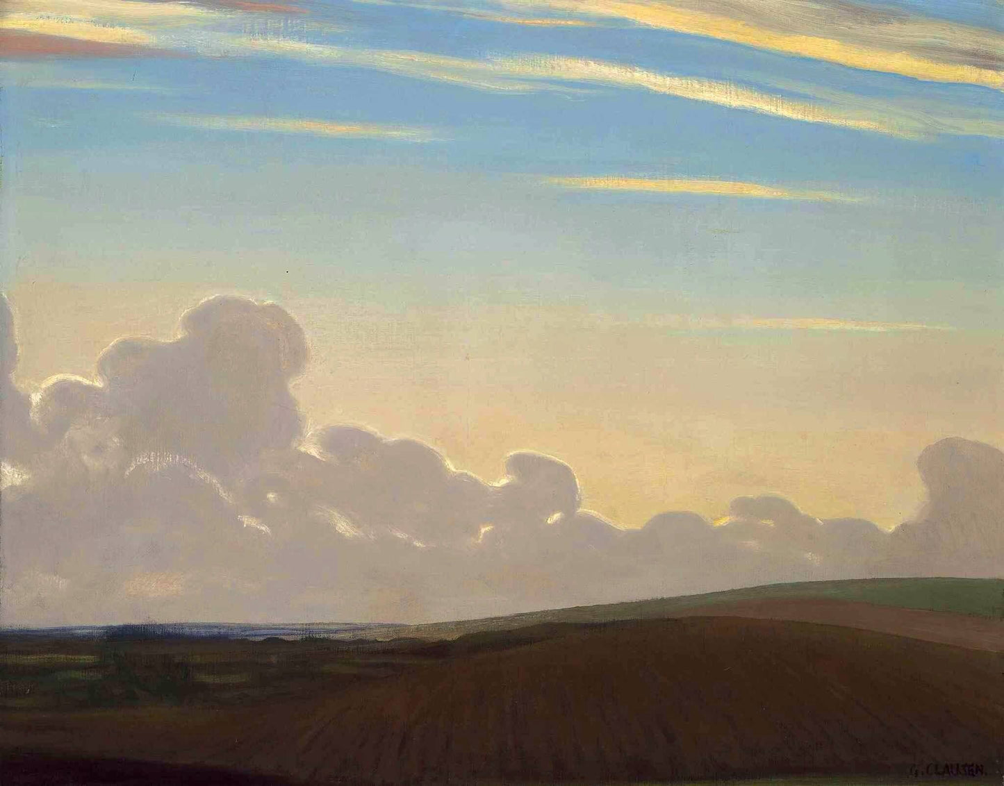 Early morning by Sir George Clausen, R.A., R.W.S., R.I.,A3(16x12")Poster