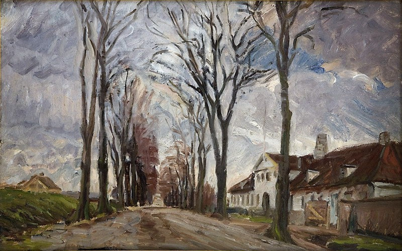 Lyngby Road at Vintappergården by Albert Gottschalk,A3(16x12")Poster