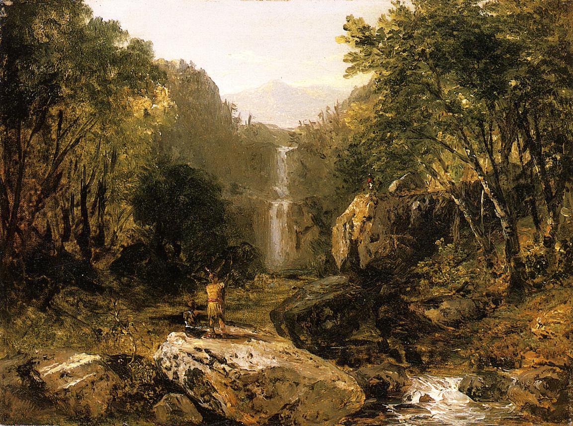 Catskill Mountain Scenery, vintage artwork by John Frederick Kensett, A3 (16x12") Poster Print