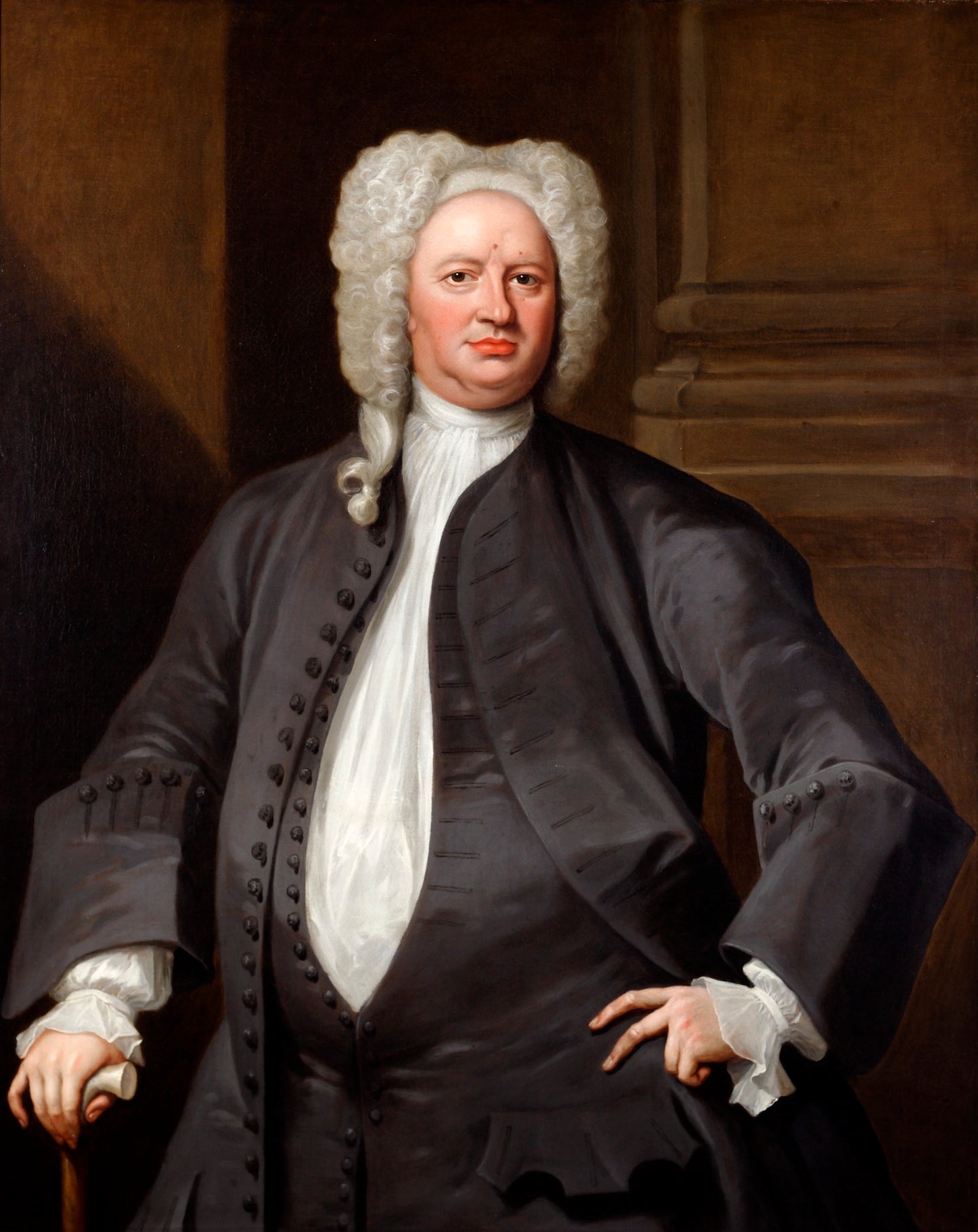 Portrait of John Law, vintage artwork by Willem Verelst, 12x8" (A4) Poster