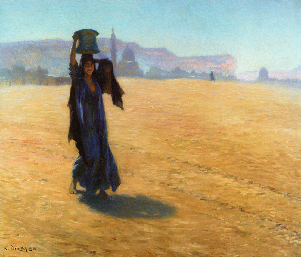 The Water Carrier by Ludwig Deutsch,A3(16x12")Poster