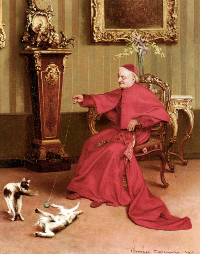 The Ball of String, vintage artwork by Georges Croegaert, 12x8" (A4) Poster