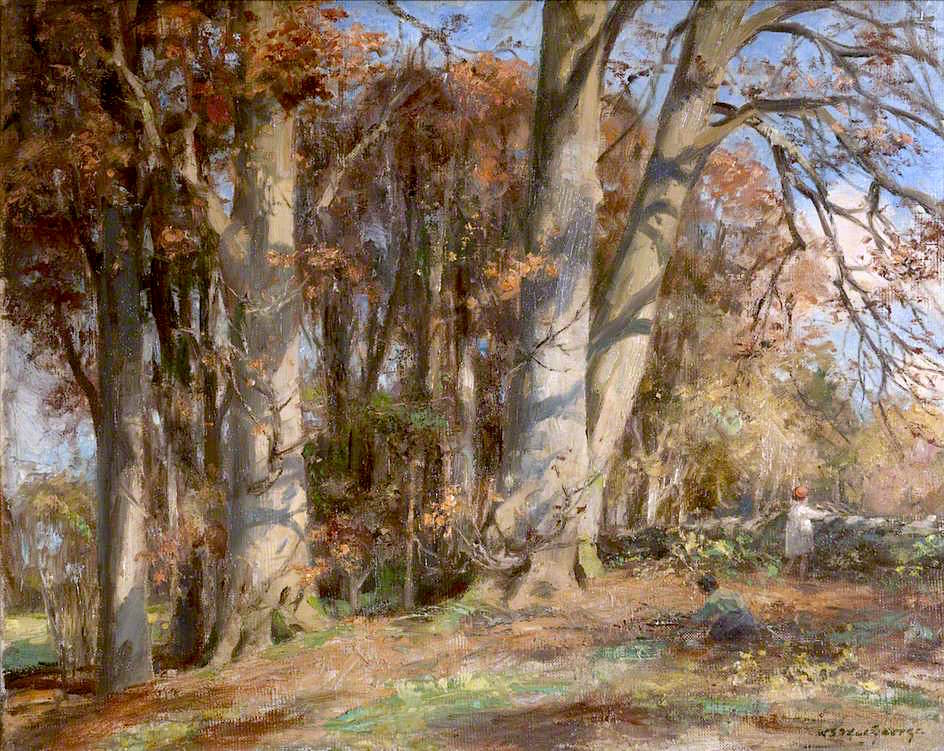 ear Kirkcudbright with Children by William Stewart MacGeorge,A3(16x12")Poster