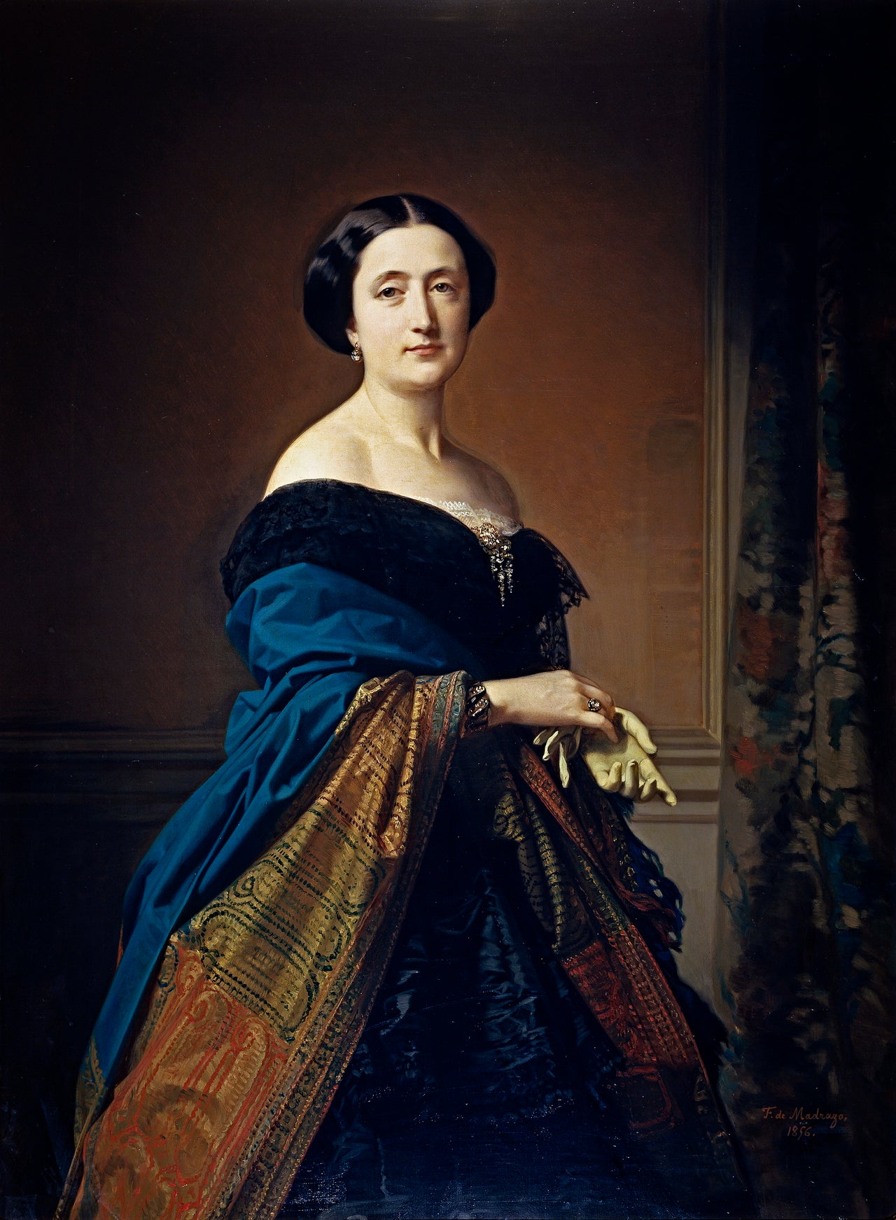 Saturnina Canaleta de Girona, vintage artwork by Federico de Madrazo y Kuntz, A3 (16x12") Poster Print