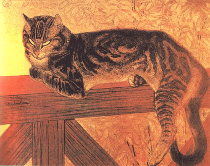 Cat on a Balustrade: Summer by Theophile-Alexandre Steinlen,A3(16x12")Poster