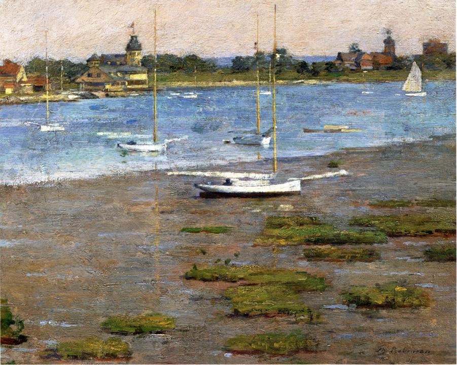 The Anchorage, Cos Cob by Theodore Robinson,A3(16x12")Poster