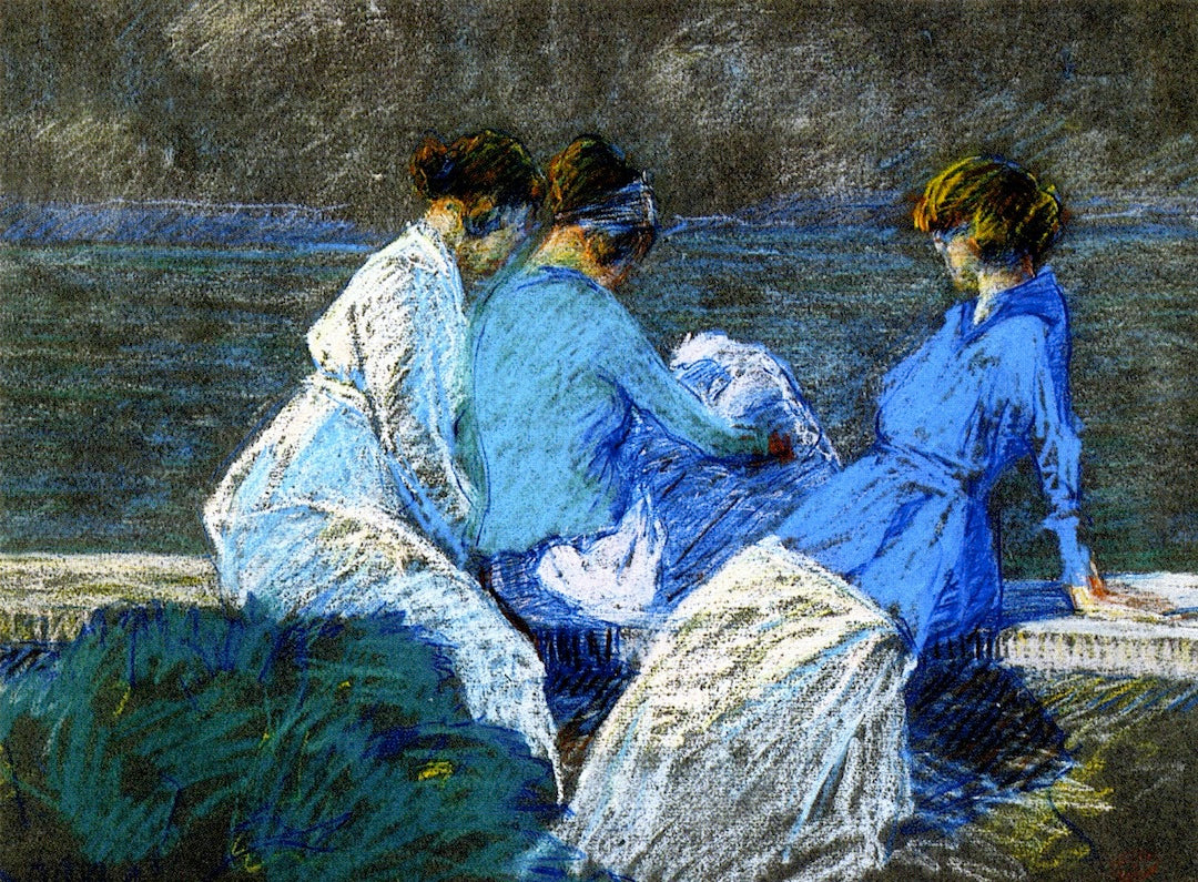 etty at Sainte-Pétronille, Île d'Orléans by Clarence Gagnon,16x12(A3) Poster