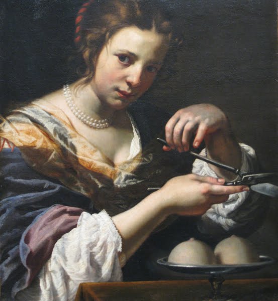 Agatha of Sicily, vintage artwork by Lorenzo Lippi, 12x8" (A4) Poster