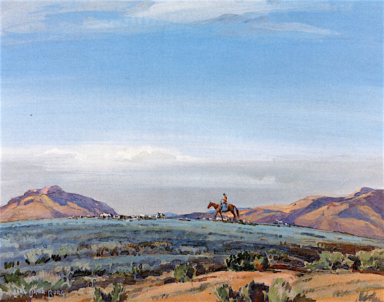 Navajohjord, Arizona by Carl Oscar Borg,16x12(A3) Poster