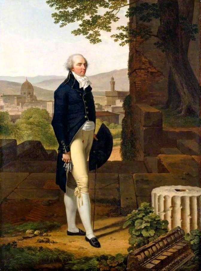 Portrait of Godfrey Webster (1719–1800), vintage artwork by Louis Gauffier, 12x8" (A4) Poster