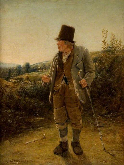 Old Mickie, vintage artwork by Erskine Nicol, 12x8" (A4) Poster