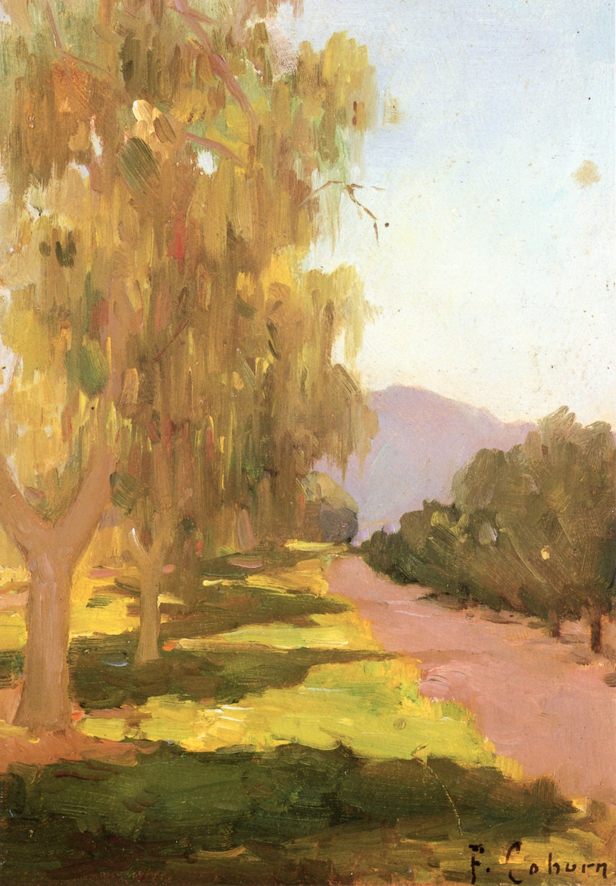 Sunpath with Shade, vintage artwork by Frank Coburn, 12x8" (A4) Poster
