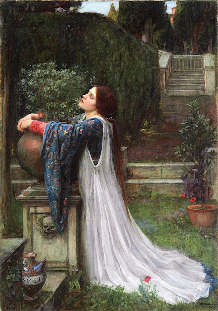 Isabella and the Pit of Basil, vintage artwork by John William Waterhouse, 12x8" (A4) Poster