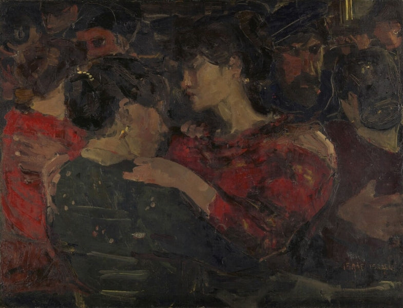 In the Dance Hall, vintage artwork by Isaac Israels, 12x8" (A4) Poster