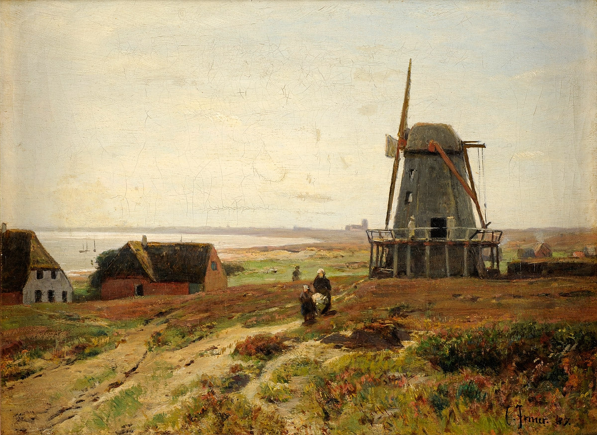 On the Northern Coast, vintage artwork by Carl Irmer, 12x8" (A4) Poster