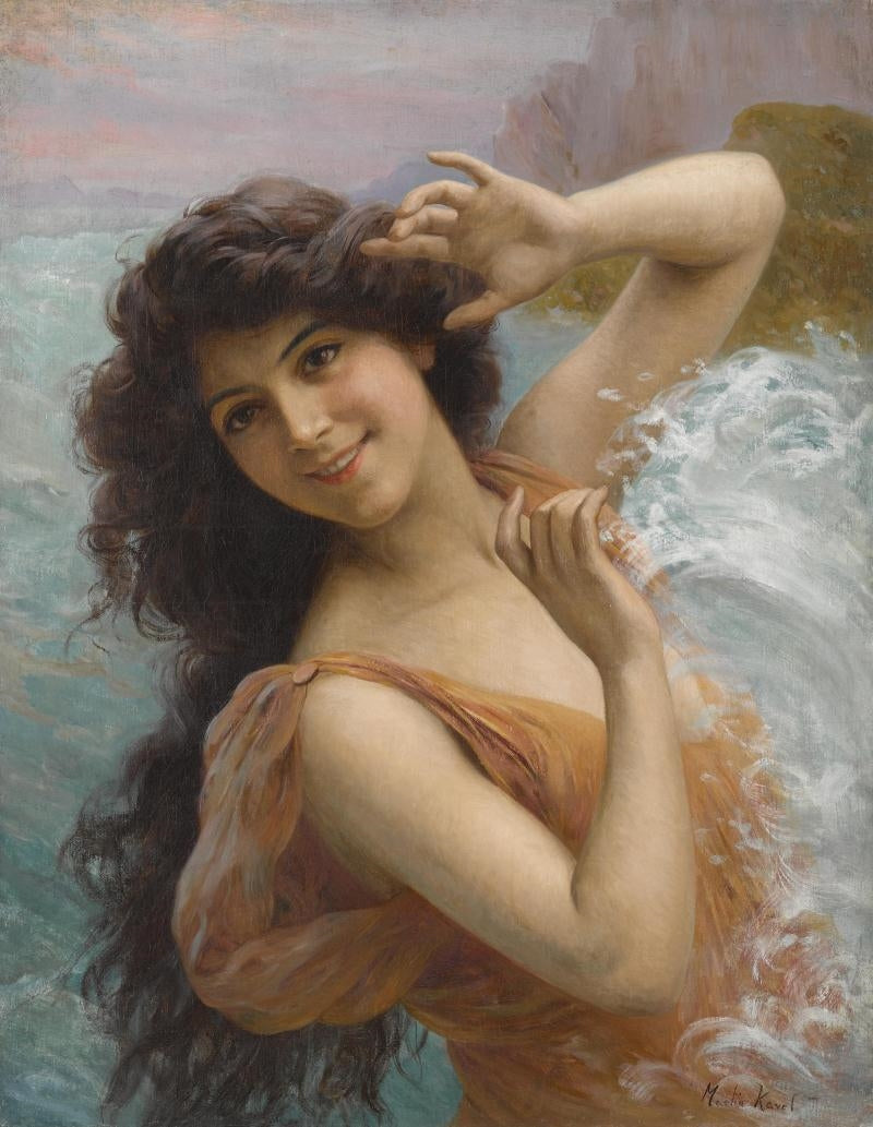 The Water Nymph by Franaois Martin-Kavel,A3(16x12")Poster