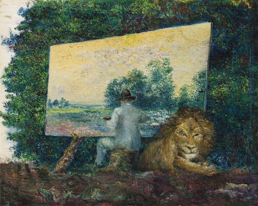 The Painter by Joaquin Clausell,A3(16x12")Poster
