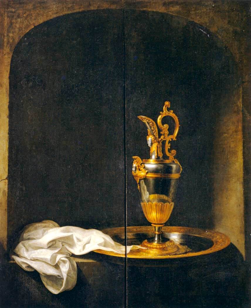 The Silver Ewer, vintage artwork by Gerrit Dou, 12x8" (A4) Poster