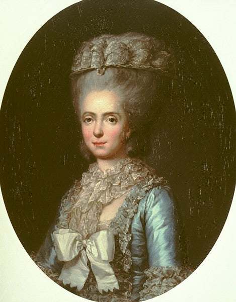 Portrait of Marie-Adelaide-Louisa de France, called Madame Adelaide, vintage artwork by Anne Vallayer-Coster, 12x8" (A4) Poster