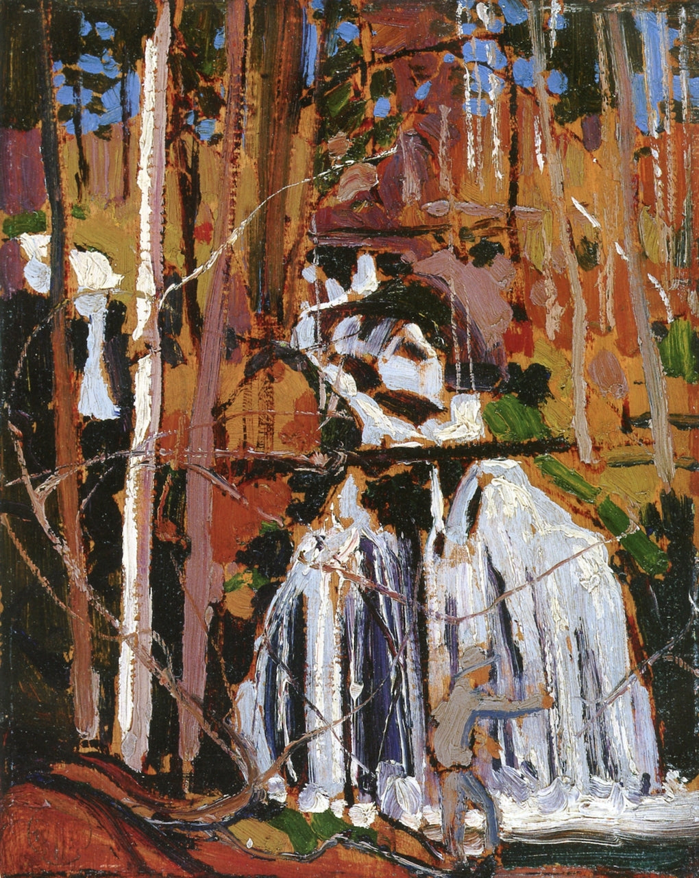 Little Cauchon Lake, vintage artwork by Tom Thomson, 12x8" (A4) Poster