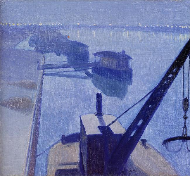 The Seine at Saint-Denis by Charles Guilloux,A3(16x12")Poster