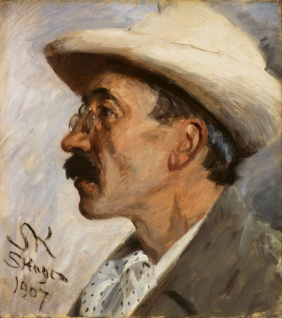 Julius Paulsen, vintage artwork by Peder Severin Kroyer, 12x8" (A4) Poster