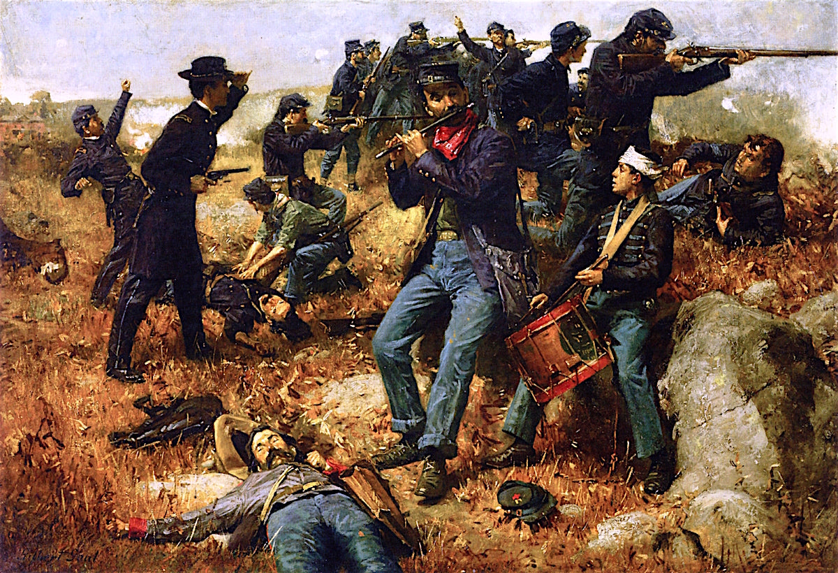 Civil War Battle by William Gilbert Gaul,A3(16x12")Poster