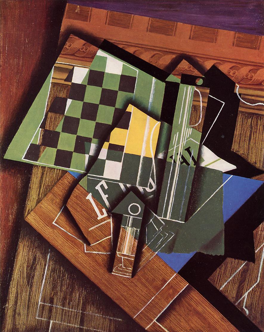 The Checkerboard by Juan Gris,16x12(A3) Poster