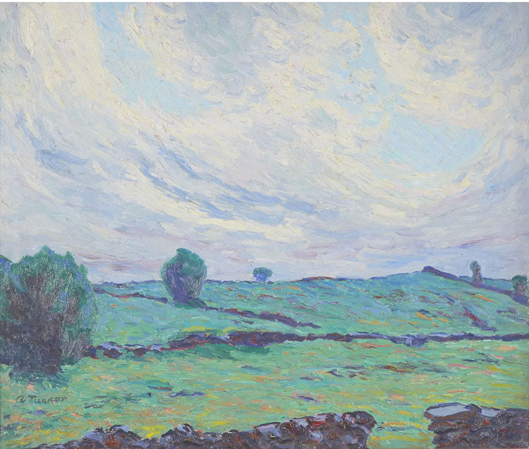 Windy Ridge, vintage artwork by Allen Tucker, 12x8" (A4) Poster