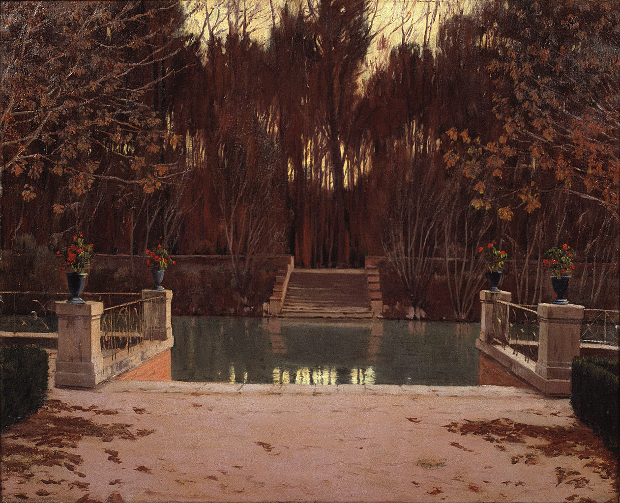 The Landing Stage by Santiago Rusinol Prats,A3(16x12")Poster