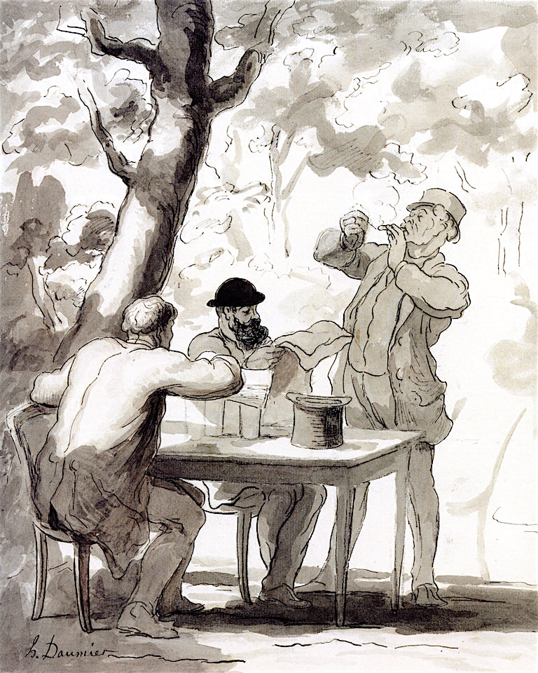 Politics, vintage artwork by Honore Daumier, A3 (16x12") Poster Print