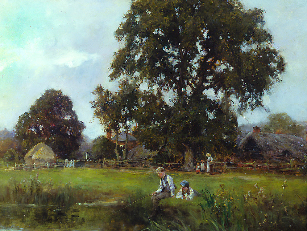 Their Favorite Spot, vintage artwork by Henry John Yeend King, 12x8" (A4) Poster