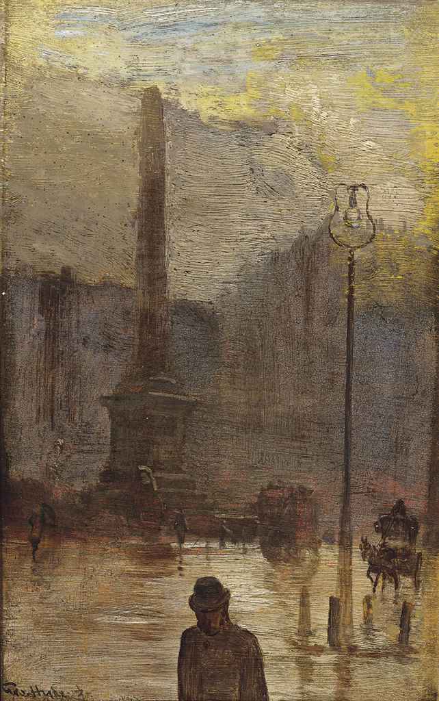Cleopatra's Needle, London by George Hyde Pownall,16x12(A3) Poster