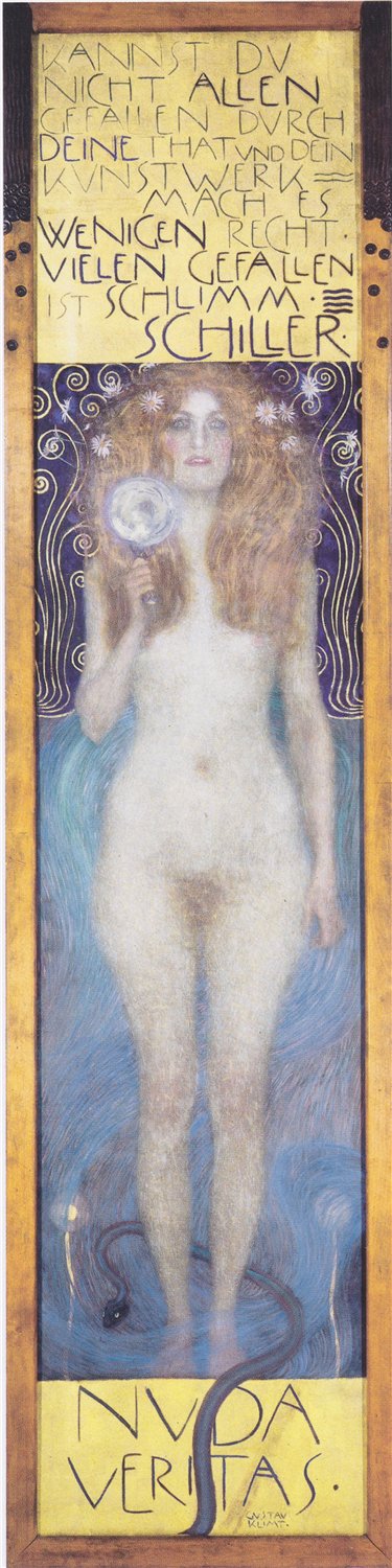 Nuda Veritas by Gustav Klimt,A3(16x12")Poster