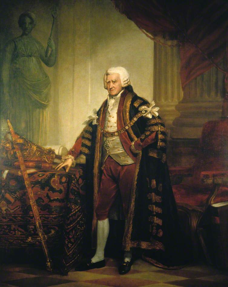 Alderman John Boydell, Publisher, vintage artwork by Sir William Beechey, 12x8" (A4) Poster