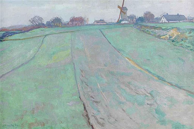 Gloomy Day, vintage artwork by Leo Gestel, 12x8" (A4) Poster