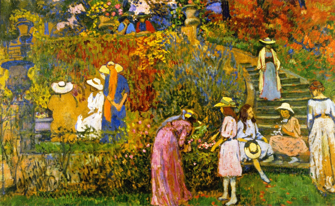 Foot of the Great Staircase, Study by Theo van Rysselberghe,A3(16x12")Poster