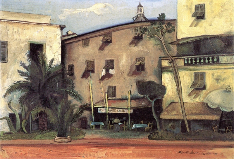 Ristorante Saline, vintage artwork by Felix Nussbaum, 12x8" (A4) Poster