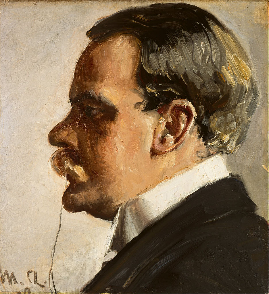 Hakon Berresen, vintage artwork by Michael Peter Ancher, 12x8" (A4) Poster
