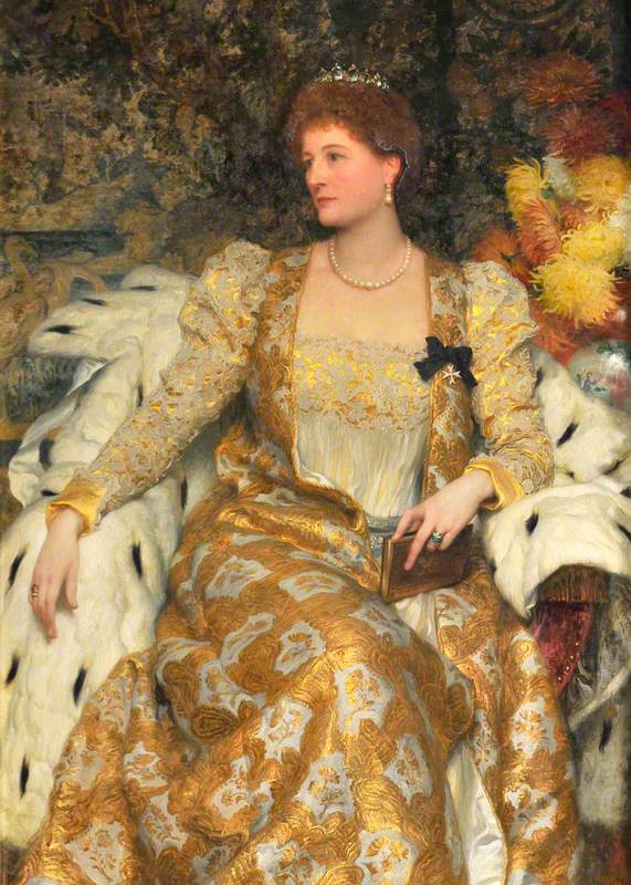 Alice Anne Graham-Montgomery, vintage artwork by Sir Francis Bernard (Frank) Dicksee, 12x8" (A4) Poster