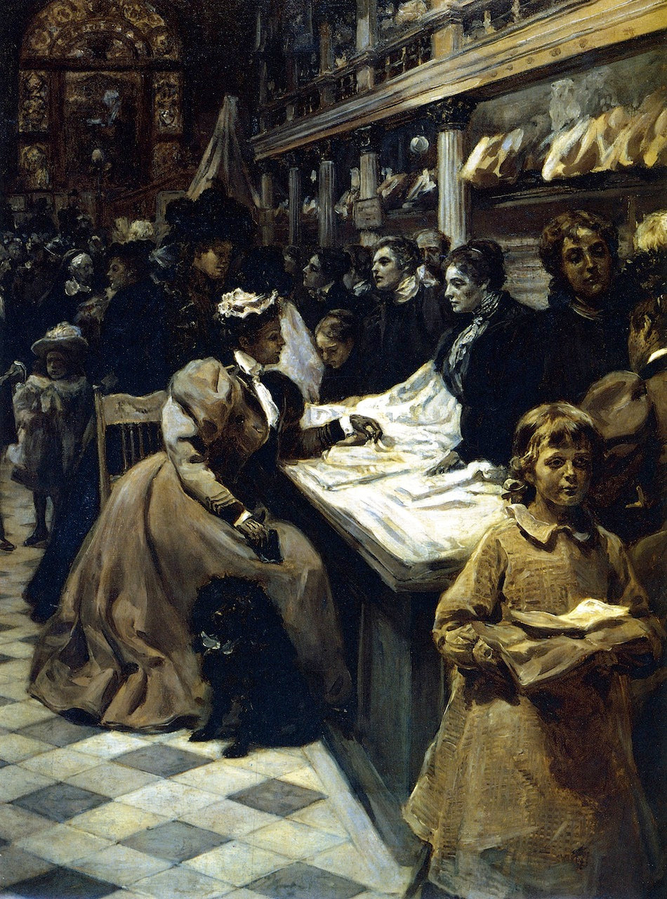 The Women in Business, vintage artwork by Alice Barber Stephens, 12x8" (A4) Poster